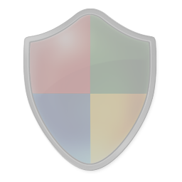 Shield icon with adjusted contrast in the linear color space