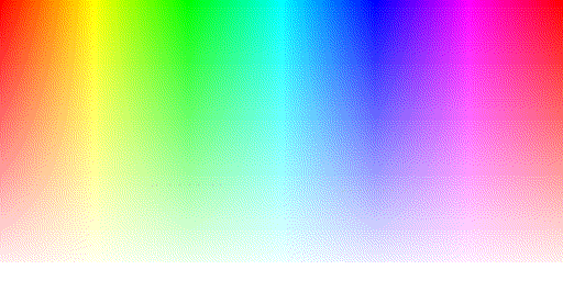 Alpha gradient converted to indexed 8 bit format by KGy SOFT conversion using default palette, white background and Floyd-Steinberg dithering. Alpha threshold is 16.