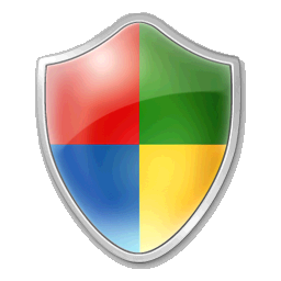 Shield icon with ARGB1555 pixel format, silver background and alpha threshold = 1
